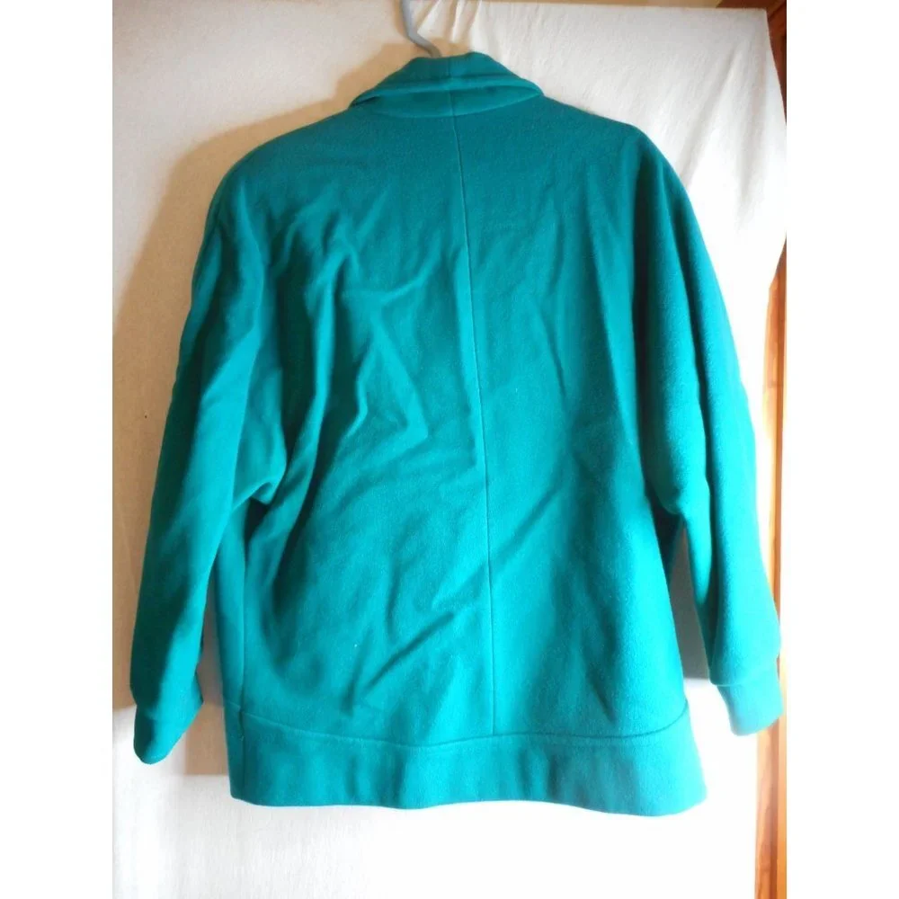 Vintage Authentic Mackintosh Women's Size 8 green 100% wool lined Coat - Picture 4 of 4